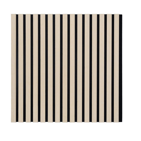 Acoustic Slat Wall Square Panels 600mm x 600mm - Oak