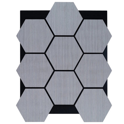 Acoustic Wall Hexagon Panels 570mm x 700mm Grey