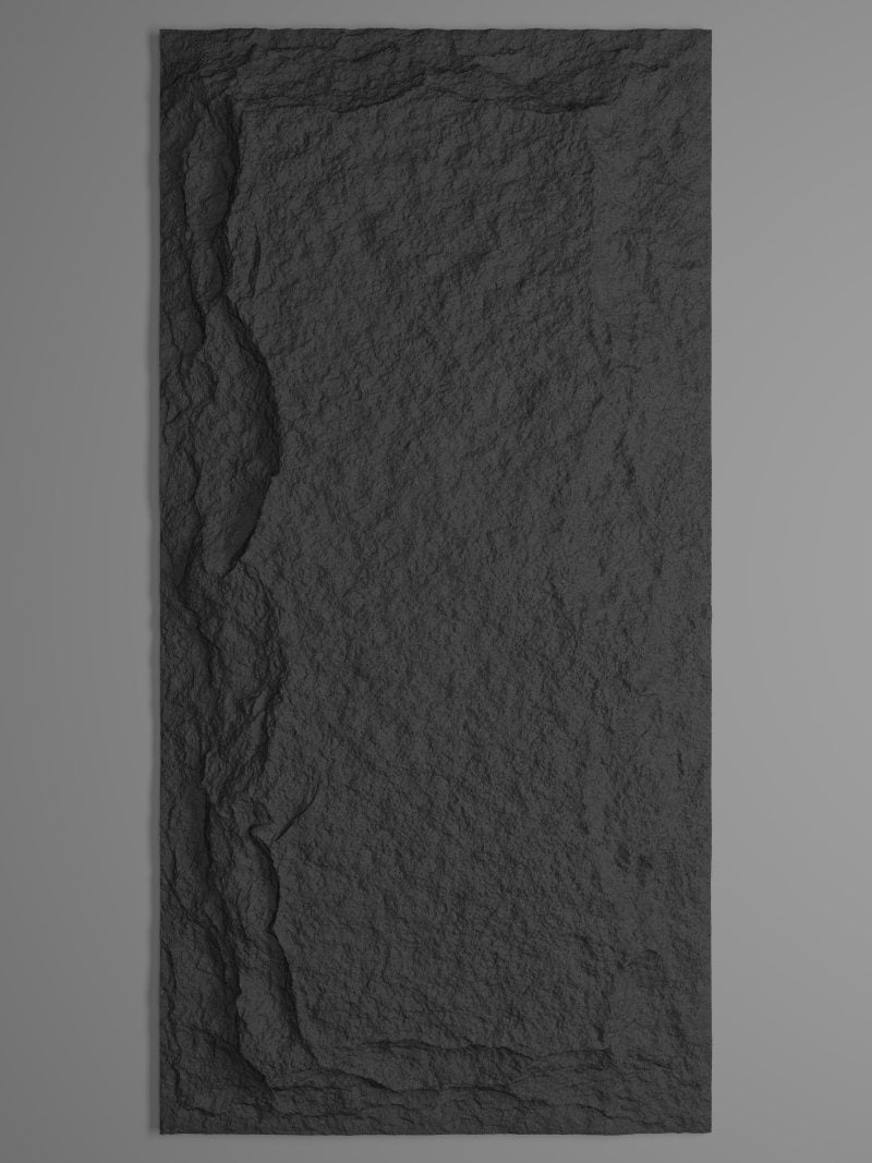 PU Stone Wall Panel Midnight Black Pack of 2