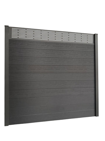 Composite Fence Panels 6ft x 6ft with 2.75m Aluminium Posts - High Quality