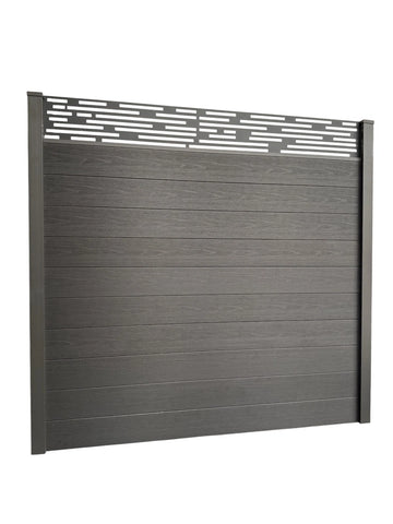 Composite Fence Panels 6ft x 6ft with 2.75m Aluminium Posts - High Quality