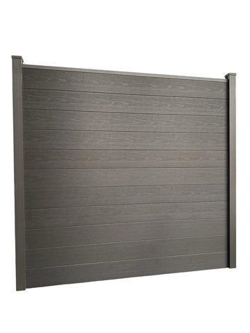 Composite Fence Panels 6ft x 6ft with 2.75m Aluminium Posts - High Quality