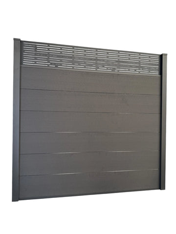 Composite Fence Panels 6ft x 6ft with 2.75m Aluminium Posts - High Quality