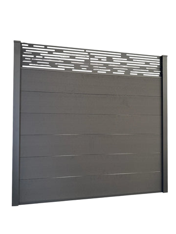 Composite Fence Panels 6ft x 6ft with 2.75m Aluminium Posts - High Quality