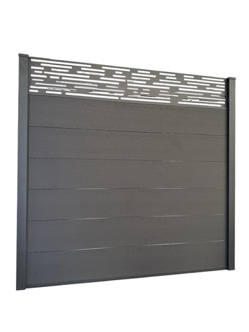 Composite Fence Panels 6ft x 6ft with 2.75m Aluminium Posts - High Quality