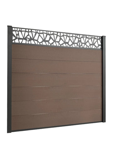 Composite Fence Panels 6ft x 6ft with 2.75m Aluminium Posts - High Quality