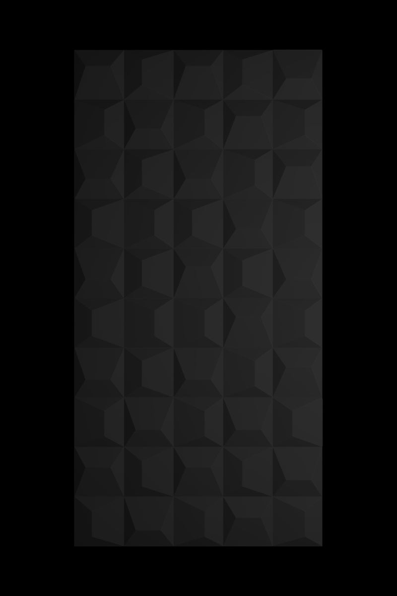 PU Stone Wall Panel Midnight Black Cube Design Pack of 2