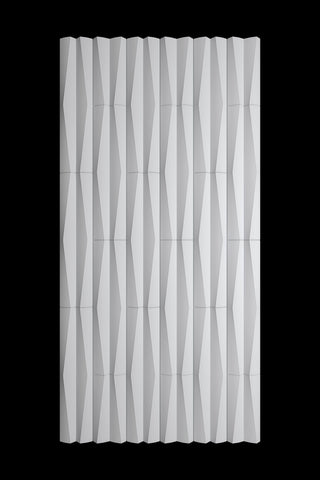PU Stone Wall Panel Pure White Line Design Pack of 2