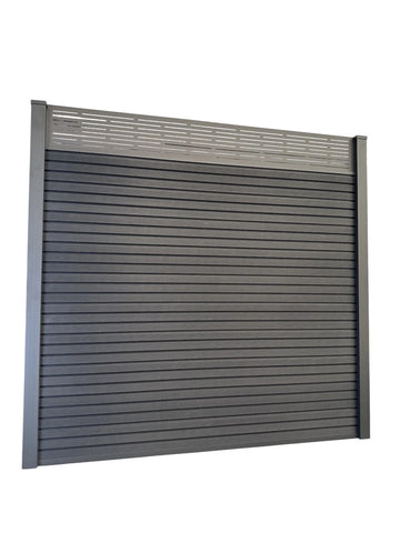 Composite Fence Panels 6ft x 6ft with 2.75m Aluminium Posts - High Quality