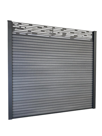 Composite Fence Panels 6ft x 6ft with 2.75m Aluminium Posts - High Quality