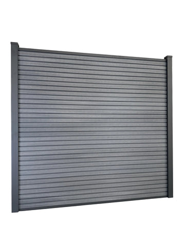 Composite Fence Panels 6ft x 6ft with 2.75m Aluminium Posts - High Quality
