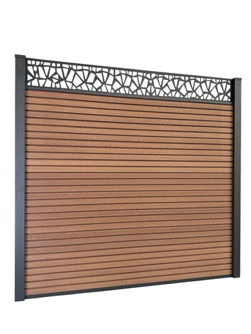 Composite Fence Panels 6ft x 6ft with 2.75m Aluminium Posts - High Quality
