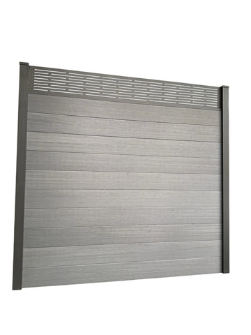 Composite Fence Panels 6ft x 6ft with 2.75m Aluminium Posts - High Quality