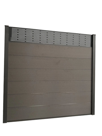 Composite Fence Panels 6ft x 6ft with 2.75m Aluminium Posts - High Quality