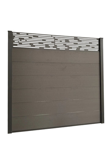 Composite Fence Panels 6ft x 6ft with 2.75m Aluminium Posts - High Quality