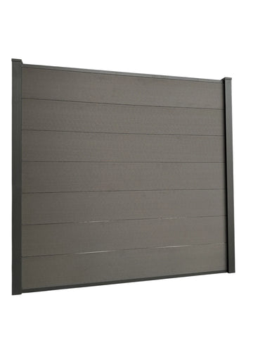 Composite Fence Panels 6ft x 6ft with 2.75m Aluminium Posts - High Quality