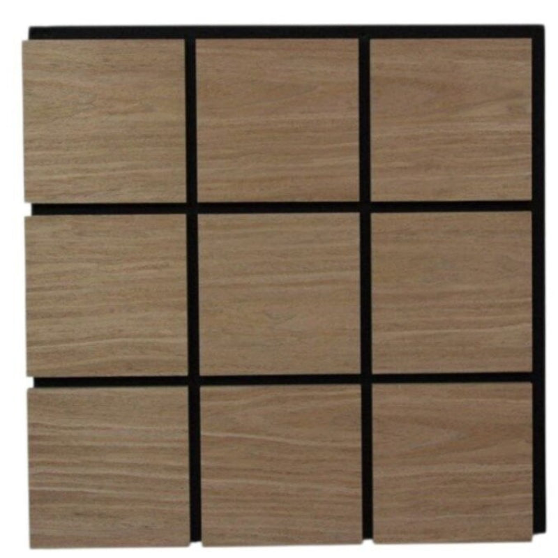 Cube effect Acoustic Walnut Wall Panel – Pack of 5 Premium Sound Absorption with Modern Aesthetic 1.8m2