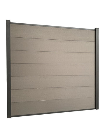 Composite Fence Panels 6ft x 6ft with 2.75m Aluminium Posts - High Quality