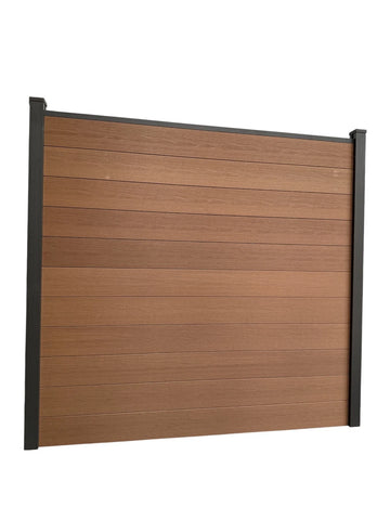 Composite Fence Panels 6ft x 6ft with 2.75m Aluminium Posts - High Quality