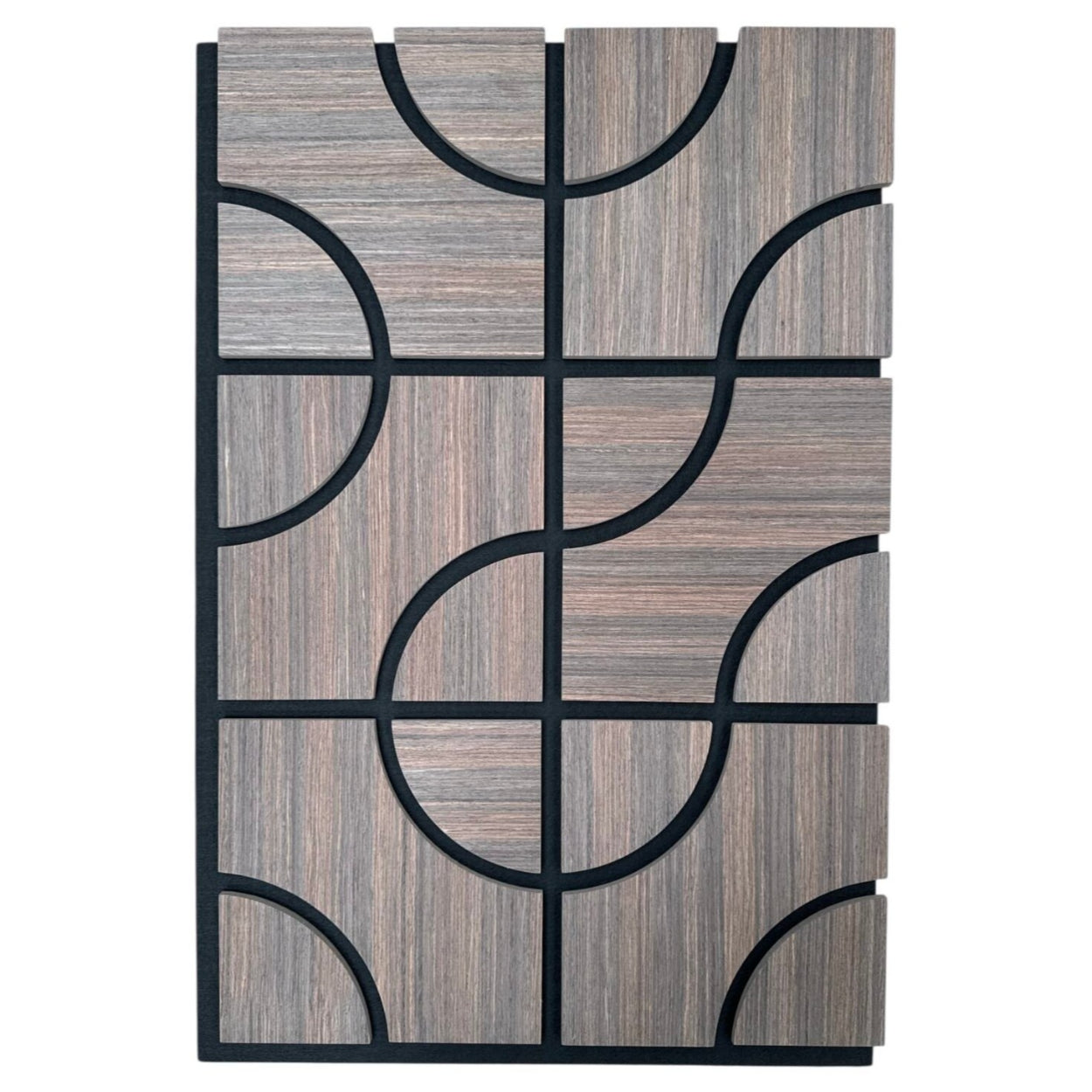 Flow Acoustic Smoke Walnut Wall Panel – Pack of 5 Premium Sound Absorption with Modern Aesthetic 1.65m2