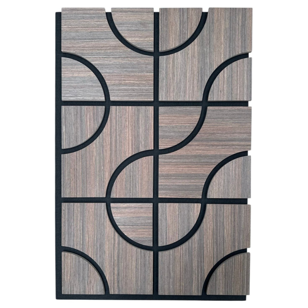 Flow Acoustic Smoke Walnut Wall Panel – Pack of 5 Premium Sound Absorption with Modern Aesthetic 1.65m2