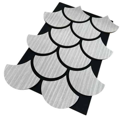 Shell Acoustic Grey Wall Panel – Pack of 5 Premium Sound Absorption with Modern Aesthetic 1.65m2