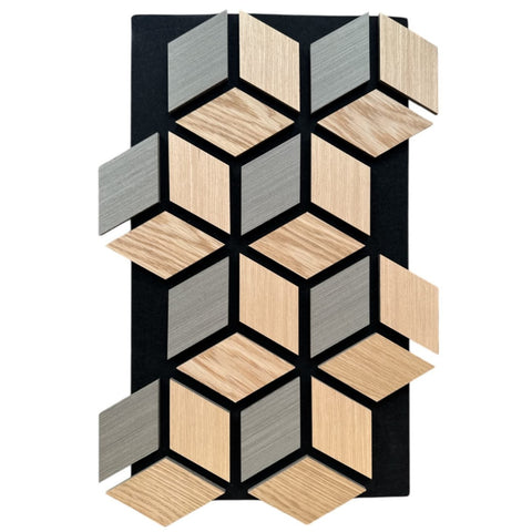 Hexagon 3D Acoustic Grey Wall Panel – Pack of 5 Premium Sound Absorption with Modern Aesthetic 1.65m2