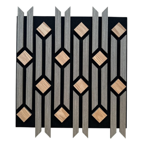 Vibe Acoustic Grey Wall Panel – Pack of 5 Premium Sound Absorption with Modern Aesthetic 1.65m2