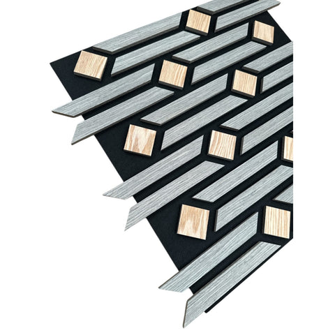 Vibe Acoustic Grey Wall Panel – Pack of 5 Premium Sound Absorption with Modern Aesthetic 1.65m2