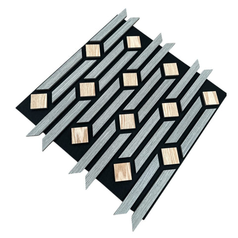 Vibe Acoustic Grey Wall Panel – Pack of 5 Premium Sound Absorption with Modern Aesthetic 1.65m2