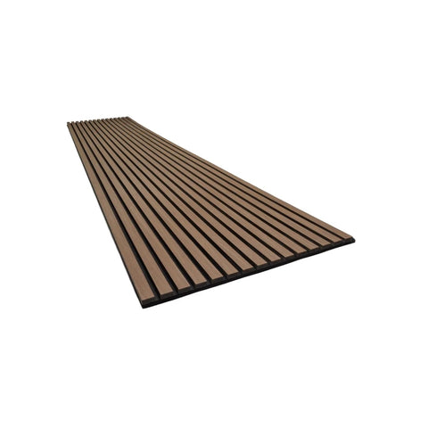 Premium Acoustic Slat Wall 2.95m x 0.6m - Dark Walnut