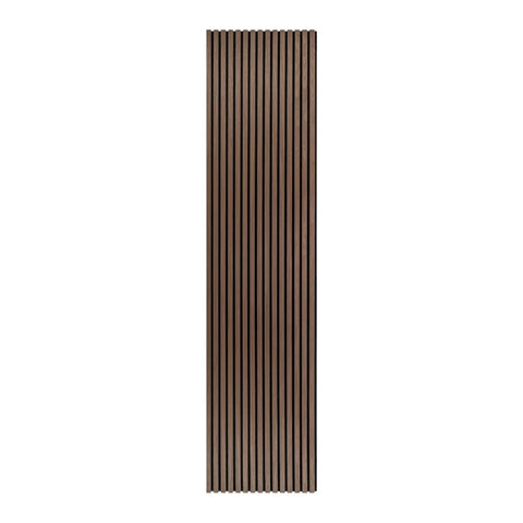 Premium Acoustic Slat Wall 2.95m x 0.6m - Dark Walnut