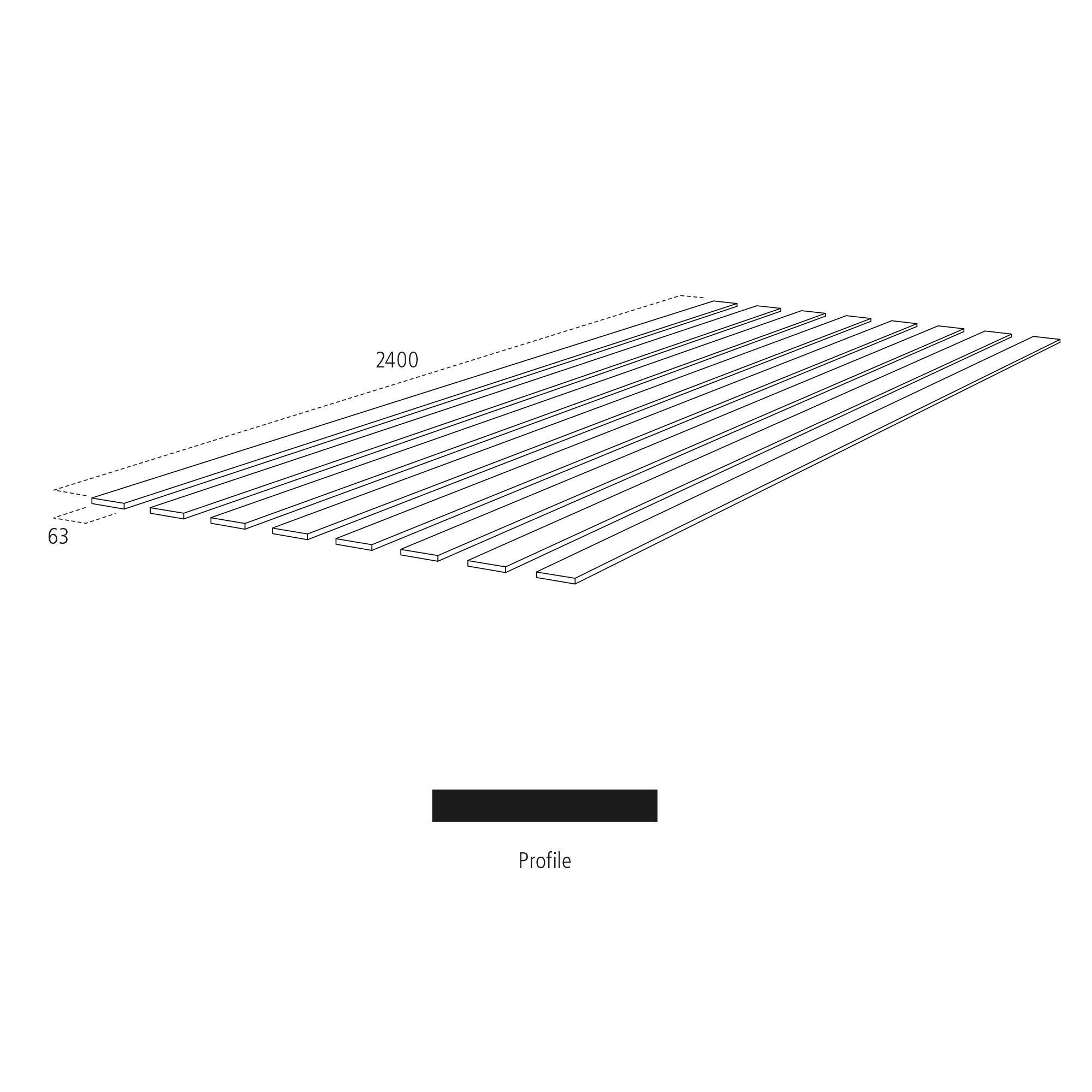 MDF Bulk Shaker Panel Strips (Kit 19)