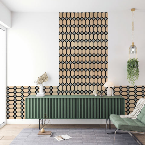 Hive Acoustic Oak Wall Panel – Pack of 5 Premium Sound Absorption with Modern Aesthetic 1.65m2