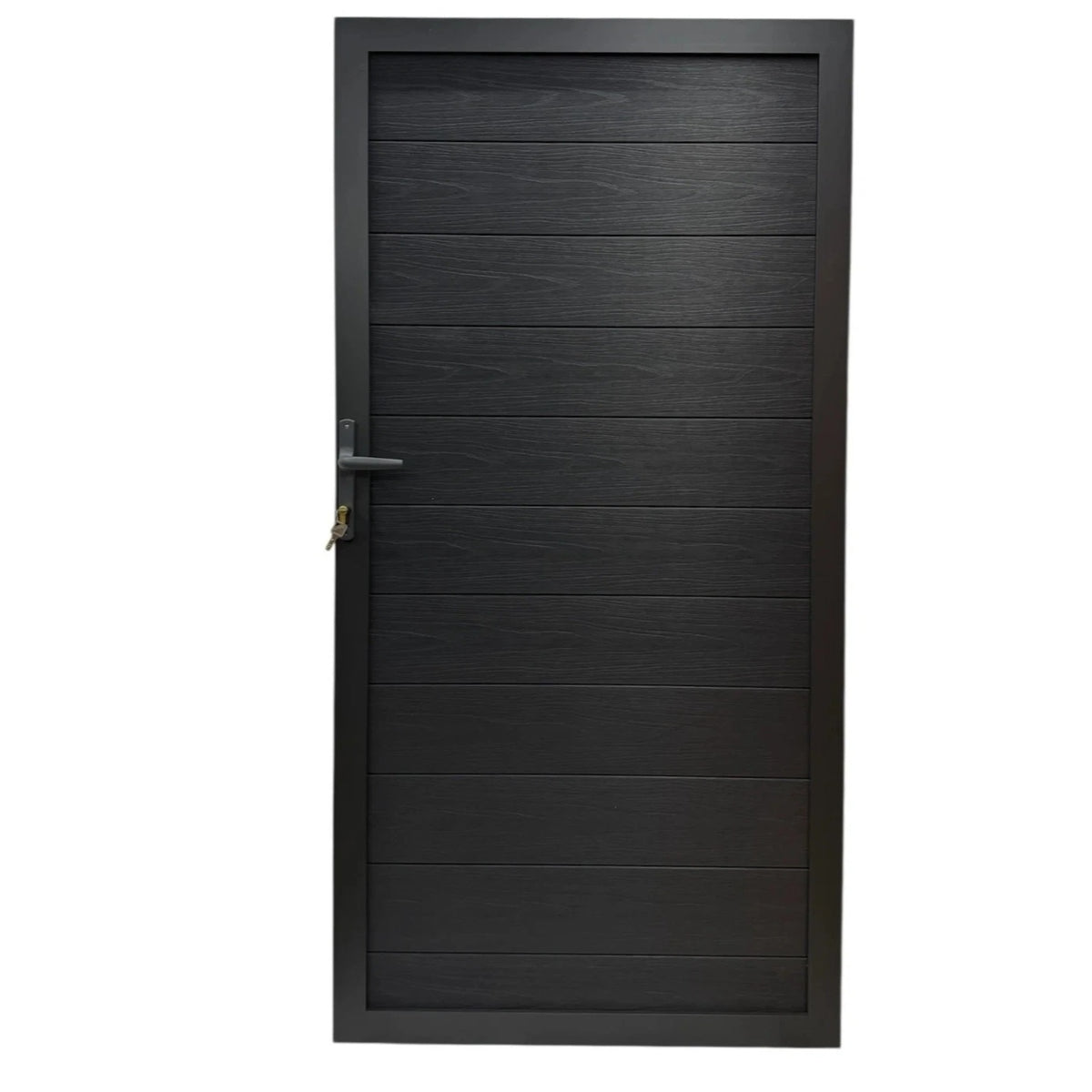 Aluminium Garden Gate with Composite Infills 180 cm x 90 cm inc Handle and Lock