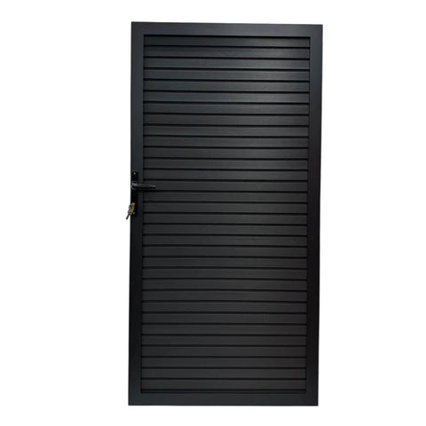 Aluminium Garden Gate with Composite Infills 180 cm x 90 cm inc Handle and Lock