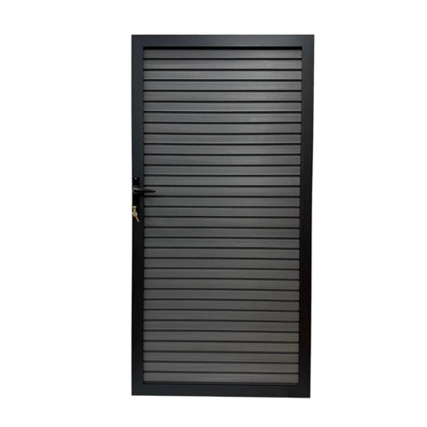 Aluminium Garden Gate with Composite Infills 180 cm x 90 cm inc Handle and Lock
