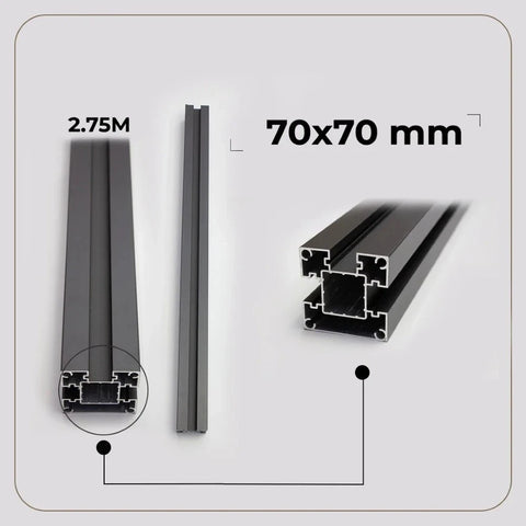 Aluminium Garden Gate with Composite Infills 180 cm x 90 cm inc Handle and Lock