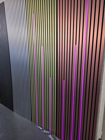 LED Slat Wall Panel RGB Lighting Kit – Pack of 6