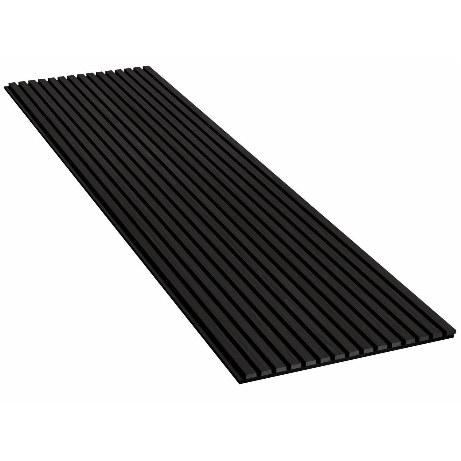 Premium Acoustic Slat Wall Panel 2.4m x 0.6m - Charcoal Black – Casa Panels